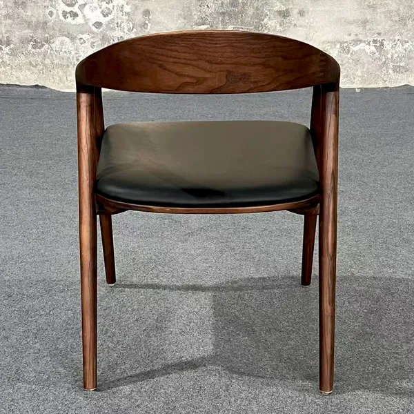 Nordic Modern Solid Wood Bar Stools Cushion LW-028S Model 1 Year Warranty for Dining Rooms Home Office Parks Bathroom Workshop photo-5