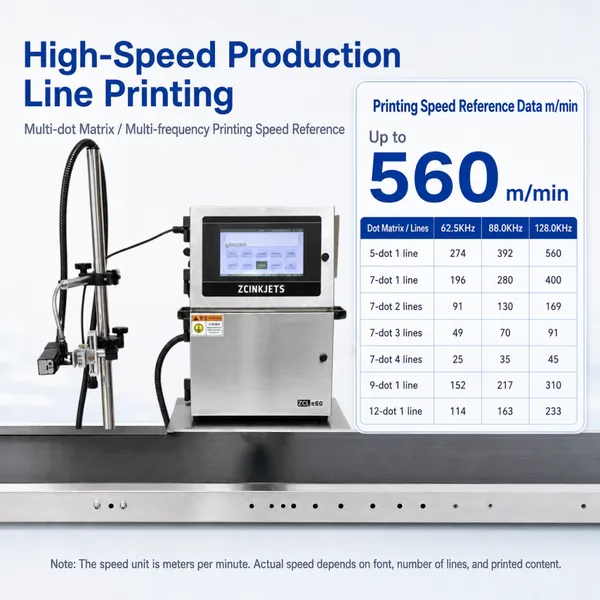 Food Bag Continuous Inkjet Printer CIJ Date Batch Code Expiry Date Coding Machine for Packaging Line photo-2