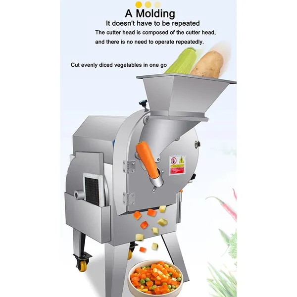 Three Type Cutter Supported QD-33 Vegetable Shredding Dicing Machine for Slicing Dicing And Wire Cutting Tasks