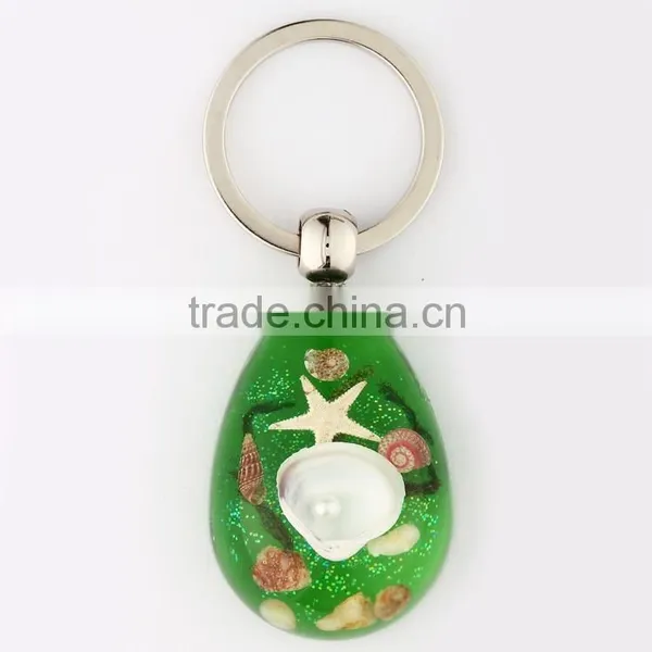 Hot Selling Keychain With Real Sealife Shell and Starfish photo-3