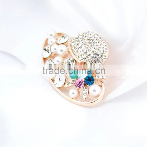 Beautiful Hat Crystal Rhinestone Brooch Hollow Out Brooch photo-4