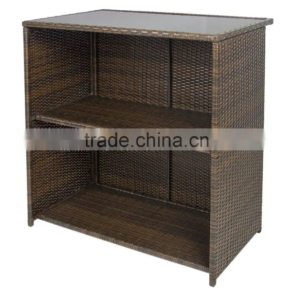 Patio Bar Space Saving Furniture Iron Rattan Chairs Outdoor Rattan Bamboo Chairs photo-4