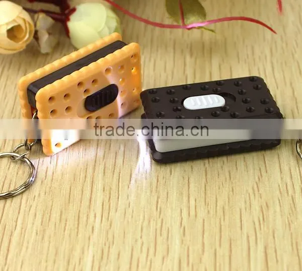 Led Key Chain Heart Shape Cookies Electronics LED Flashing Keychain photo-6