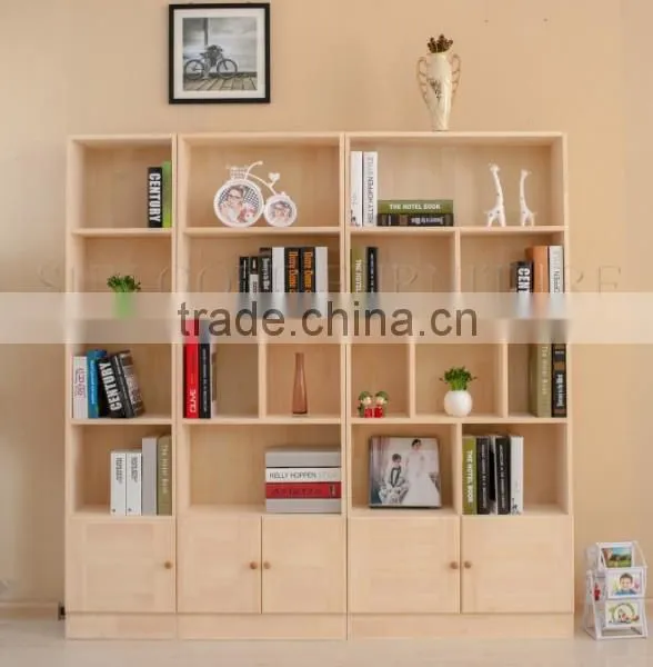 Office Wood Filing Cabinet Office Bookcase Wooden Bookshelves (SZ-FCB367) photo-2