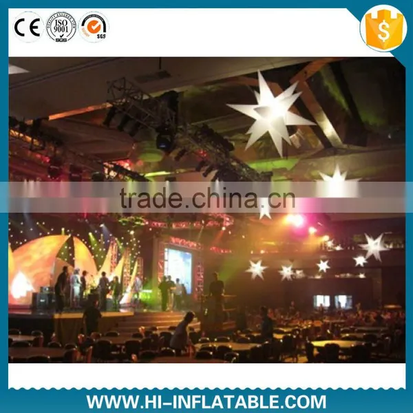 Best Choice Western Style Event Decoration Illuminated Inflatable Star With Led Light for Party,stage Decoration photo-3