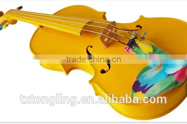 Yellow Violin With Art Colored Fittings (TL-DS0002) photo-2