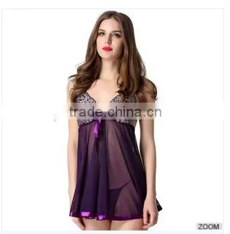 Lace Splicing Dress With G-String photo-4