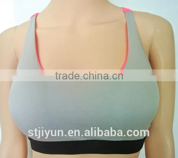 Shantou Wholesale Underwear Factory Women Plain Custom Blank Sports Bra