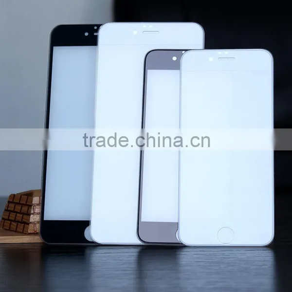 Factory Price 0.33mm Japan Glass Mobile Phone pc Silk Printing Full Cover Tempered Glass Screen Protector for Iphone 6 photo-4
