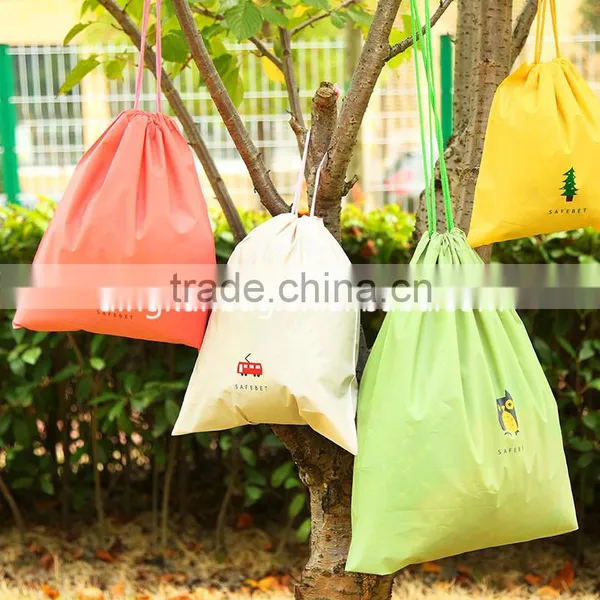 2015 Fashion Wholesale pp Woven Drawstring Bag, String Bag With Logo in Custom photo-5