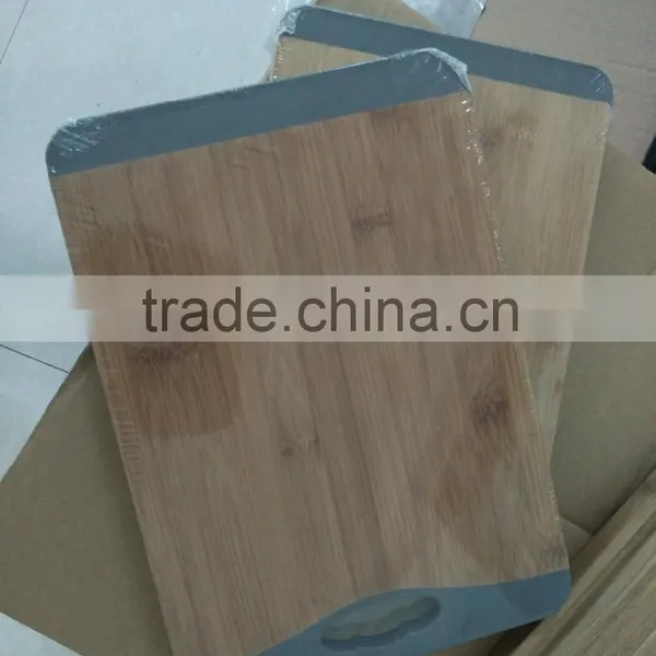 Rectangle Plastic & Bamboo Double Side Cuttingboard photo-2
