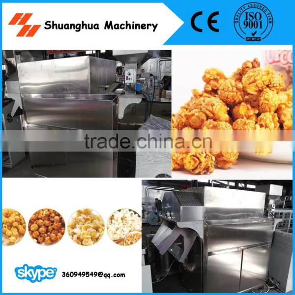 Industrial Popcorn Making Machine, Popcorn Production Line With CE Certification ISO9001