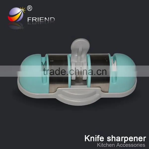 2016 China Kitchen 2 Stage Manua Professional Knife Sharpener Quality Choice
