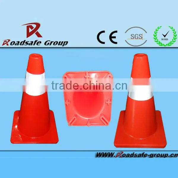30/45 flexible orange road safe PVC traffic cone