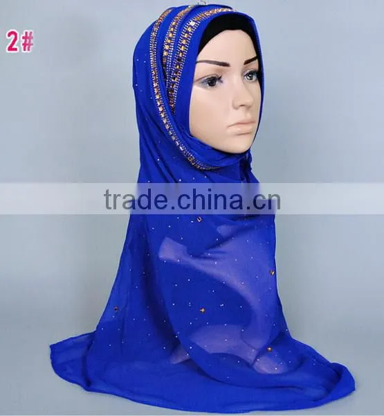 Fashion Scarf Scarf Muslim Scarf With Crystal photo-3