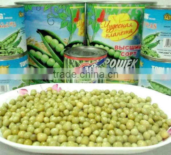 Canned Fresh Green Peas