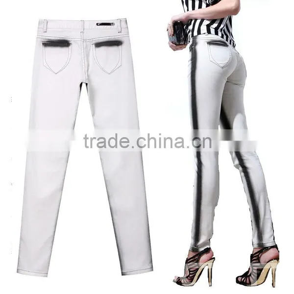 2016 Fashion Woman Denim Fabric Brand Jeans Wholesale photo-2