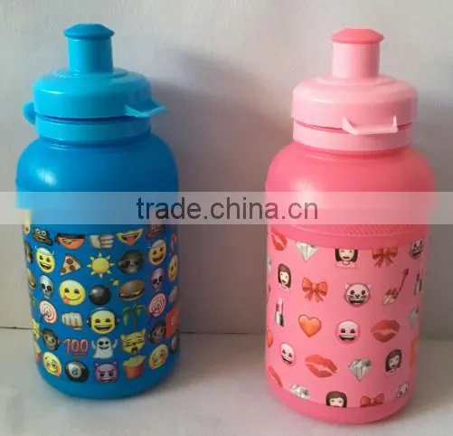 Plastic Water Bottle With Lid and Cute Logo photo-4