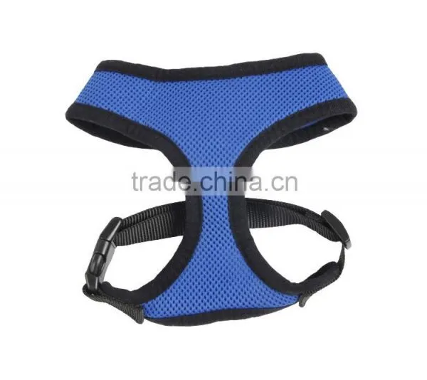 Comfortable Mesh Harness Vest Blue/black M Size Pet Vest Harness photo-4