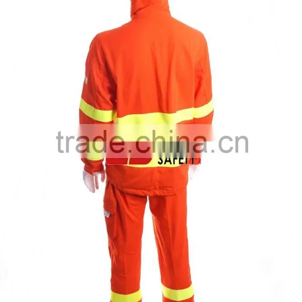 High-Vis Flame Resistant and Antistatic Protective Clothing Jacket & Pants Suitabl for Firefighter photo-4