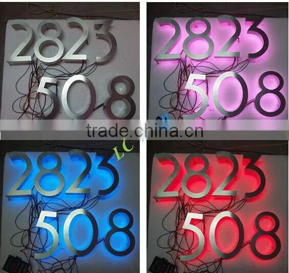 Mini Word Crystal LED Signage Small Letter Door Sign Fashionable 3D Full Lightingfor Indoor photo-6