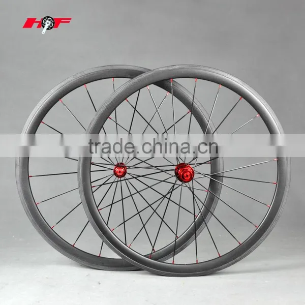 EN Standard! super light wheels 38mm Clincher With powerway Hubs CN Aero Spokes 20H/24H Front And Rear,carbon wheelset