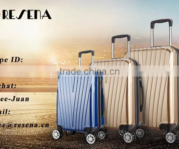 3 PCS Luggage Trave Set Bag ABS+PC Trolley Hardshell Suitcase Sets