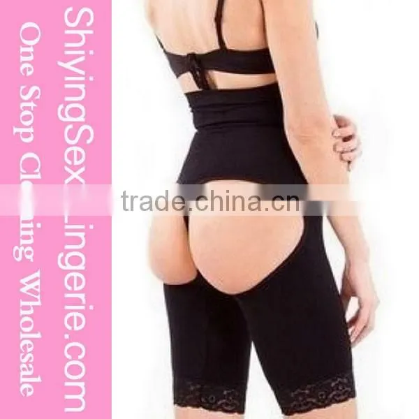 Black Sexy Cutout Lace Butt Lifter Shaper Slim Lift Underwear