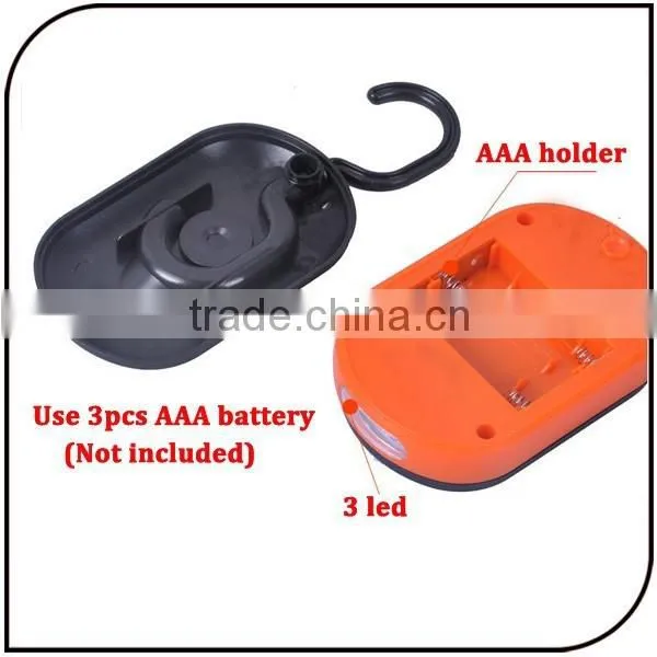 2 In1 24+3 Work Light Flashlight With Hook for Picnic Camping Outdoors photo-2