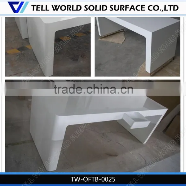 I Shape Office Desk/durable Office Furniture/artificial Stone Office Desk photo-4