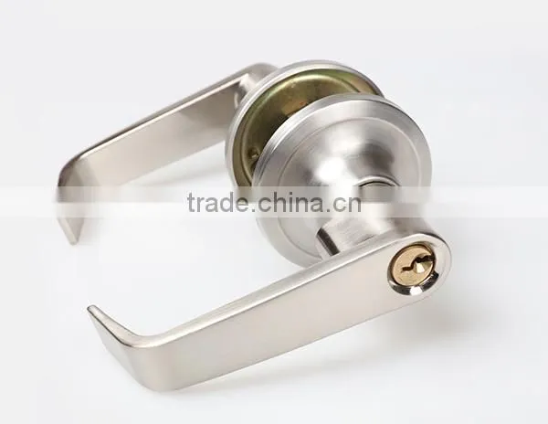 English Style Security Satin Nickel Zinc Handles Door Lever Lock for Both Right and Left Side photo-4