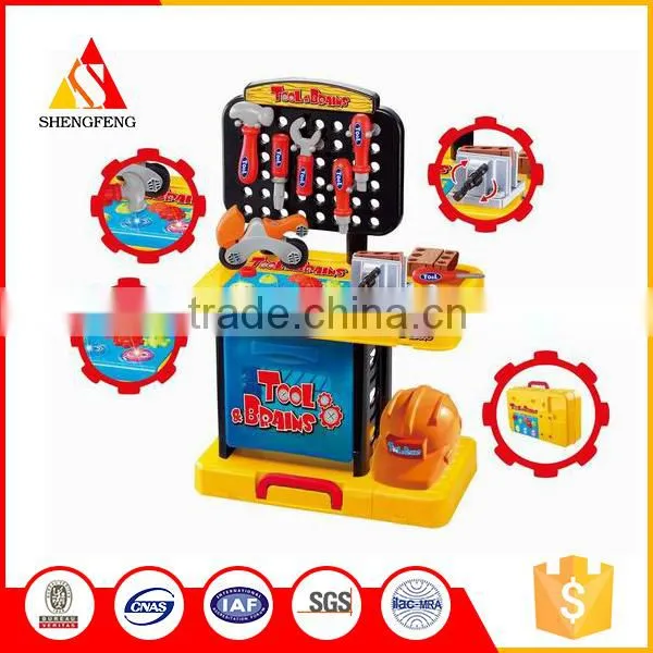 DIY Pretend Play Set Tool Table Workbench for Kids Toys