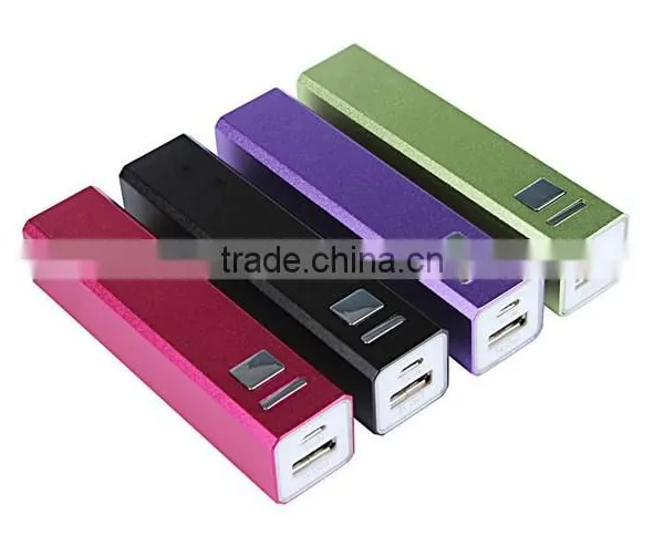 High Quality Aluminum Alloy Portable Power Bank 2600mAh