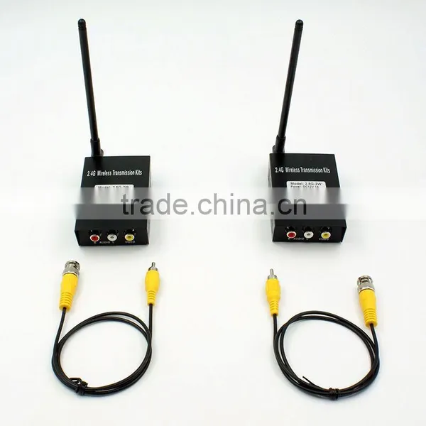 2.4GHZ 2W Wireless Audio Video Transmitter and Receiver av Out 2000m 2W 2.4G Wireless AV Video Sender + Receiver photo-4