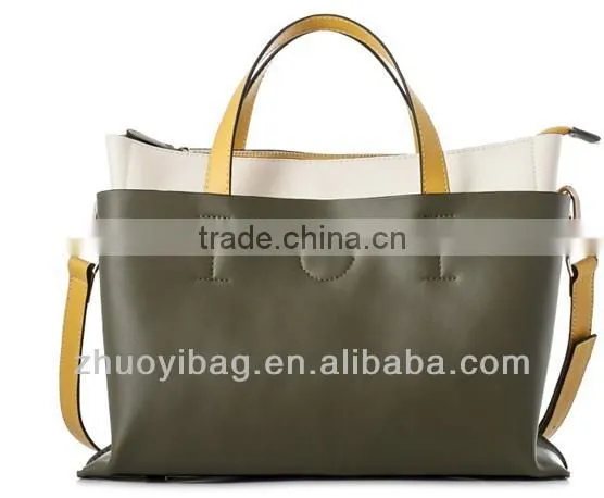 2014 Hot-sale Western Style Ladies' Handbag, Splicing Female Bag