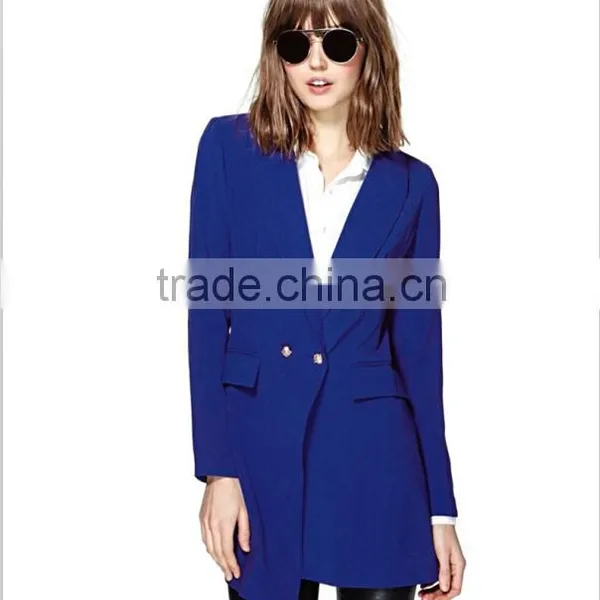 New Arrival Blazer Women Long Blazer Solid Color Lady Blazer Suits for Woman Wear Clothing China Suppliers photo-4