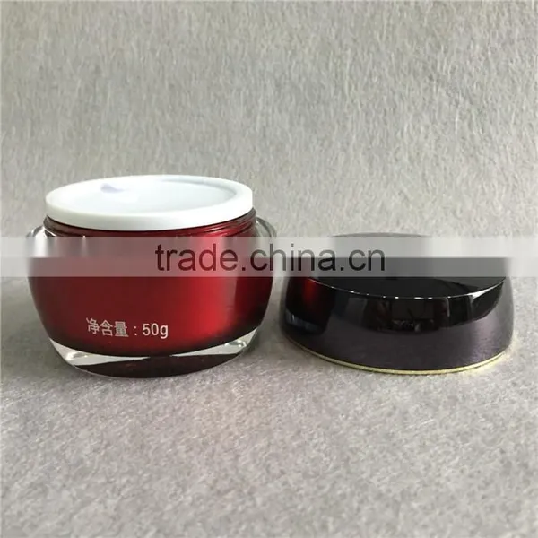 Double Wall Plastic Cream Container, Skin Care Face Cream Container, Acrylic Body Cream Container photo-4