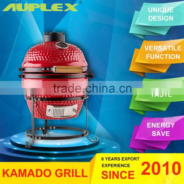 Ceramic Shell BBQ Mini Terracotta Charcoal Grill photo-2