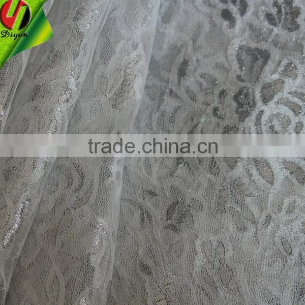 Knit Fabric With Silver 11001 Types of Lace Fabric photo-3