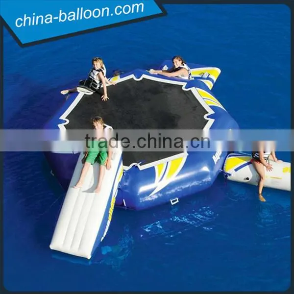 0.9mm Pvc Tarpaulin Inflatable Aqua Trampoline, Bouncer for Water Sports photo-3