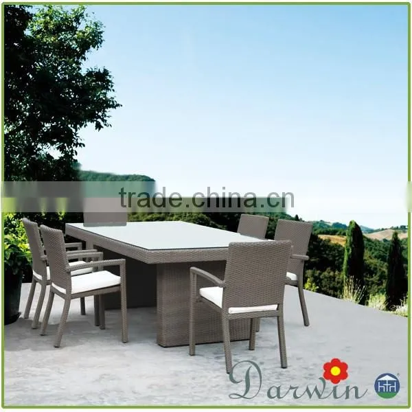 Classic Rattan Stackable Dining Utensil Table Set photo-2