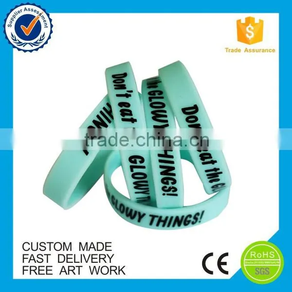 2016 Newest China Custom Amazing Embossed Wristband Silicone photo-5