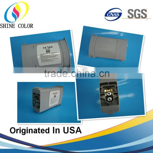 350ML HP80 Compatible Dye Ink Cartridge for HP Desigjet 1000 1050 1055 C4846A C4847A C4848A C4871A photo-2