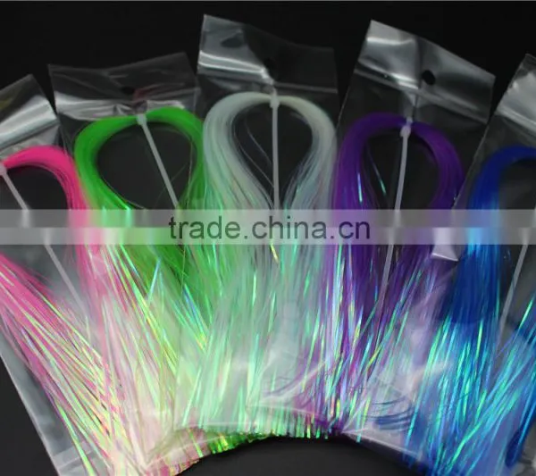 Assorted Colors Flashabou Crystal Flash Tinsel Flash Fly Tying Material 1mm Wide