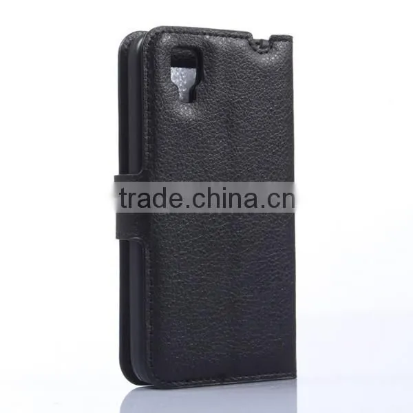 Slim Wallet Leather Flip Case For Wiko Sunset photo-3