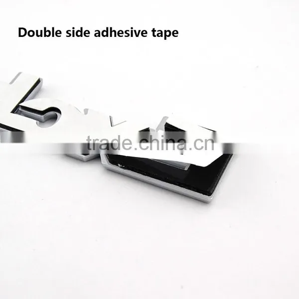 Wholesale Chrome Abs 3D Letters Car Enamel Pin Badge photo-4