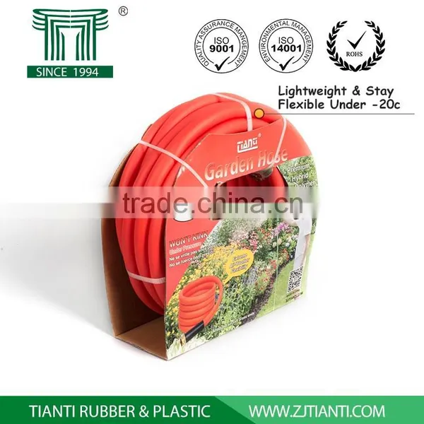 Stay Flexible Under -30 Degree 2016 Rubberized PVC Hybrid Garden Hoses Water Hose With Taco Shell photo-3