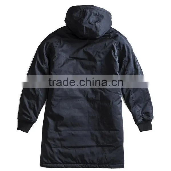 Classic Knee Length Warm Winter Overcoat Long Mens Coat photo-4