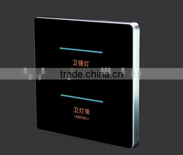Crystal Glass Panel Switch Smart Home Wall Switch Touch Switch photo-3