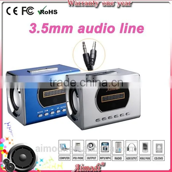 2015 new shockproof mini digital speaker with metal shell,digital mini speaker